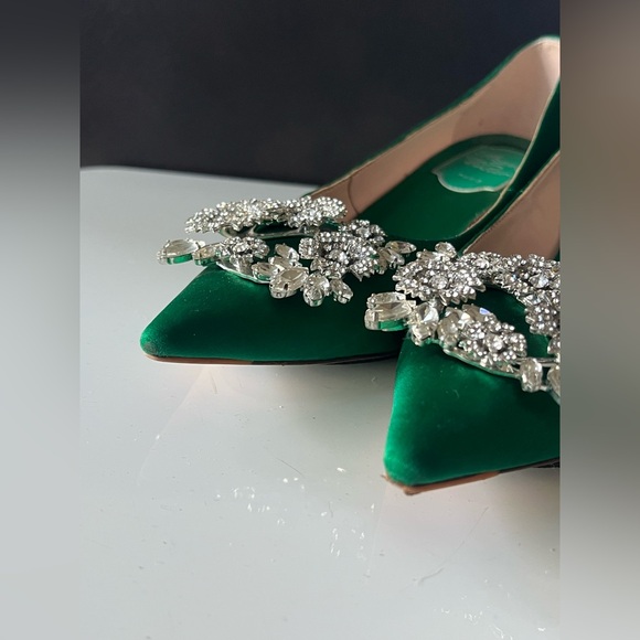 Roger Vivier Green Kitten Heels - Picture 5 of 9
